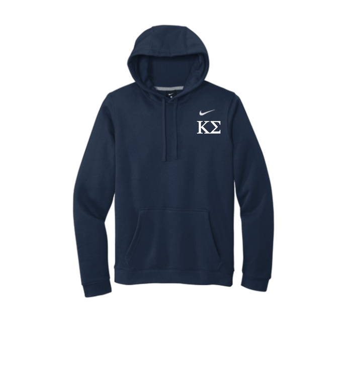 Navy Printed Hoody Front