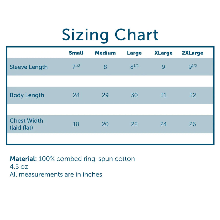 Comfort Colors Size Chart