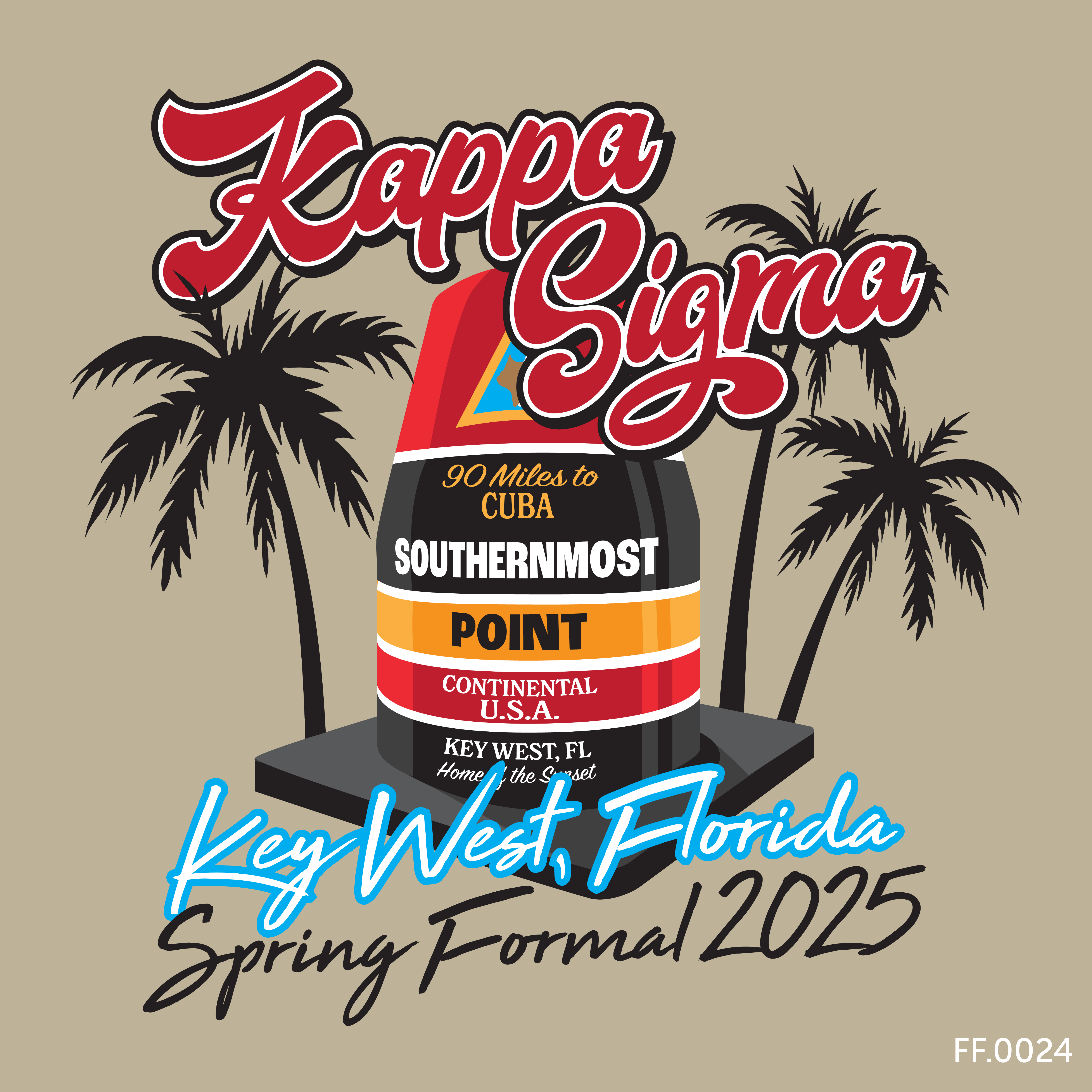 Kappa Sigma Key West Spring Formal 2025 Tee