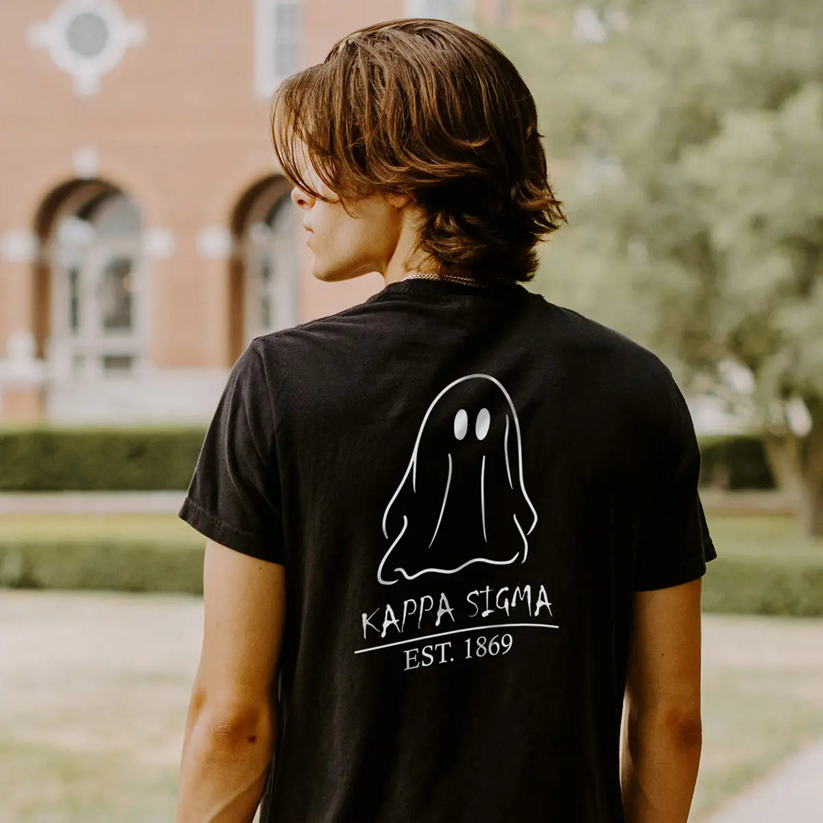 Kappa Sig Comfort Colors Black Ghost Short Sleeve Tee Kappa Sigma