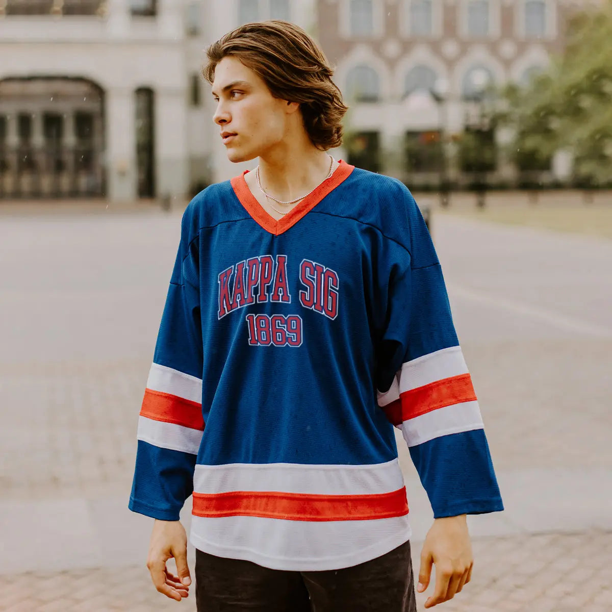 Kappa Sig Personalized Patriotic Hockey Jersey