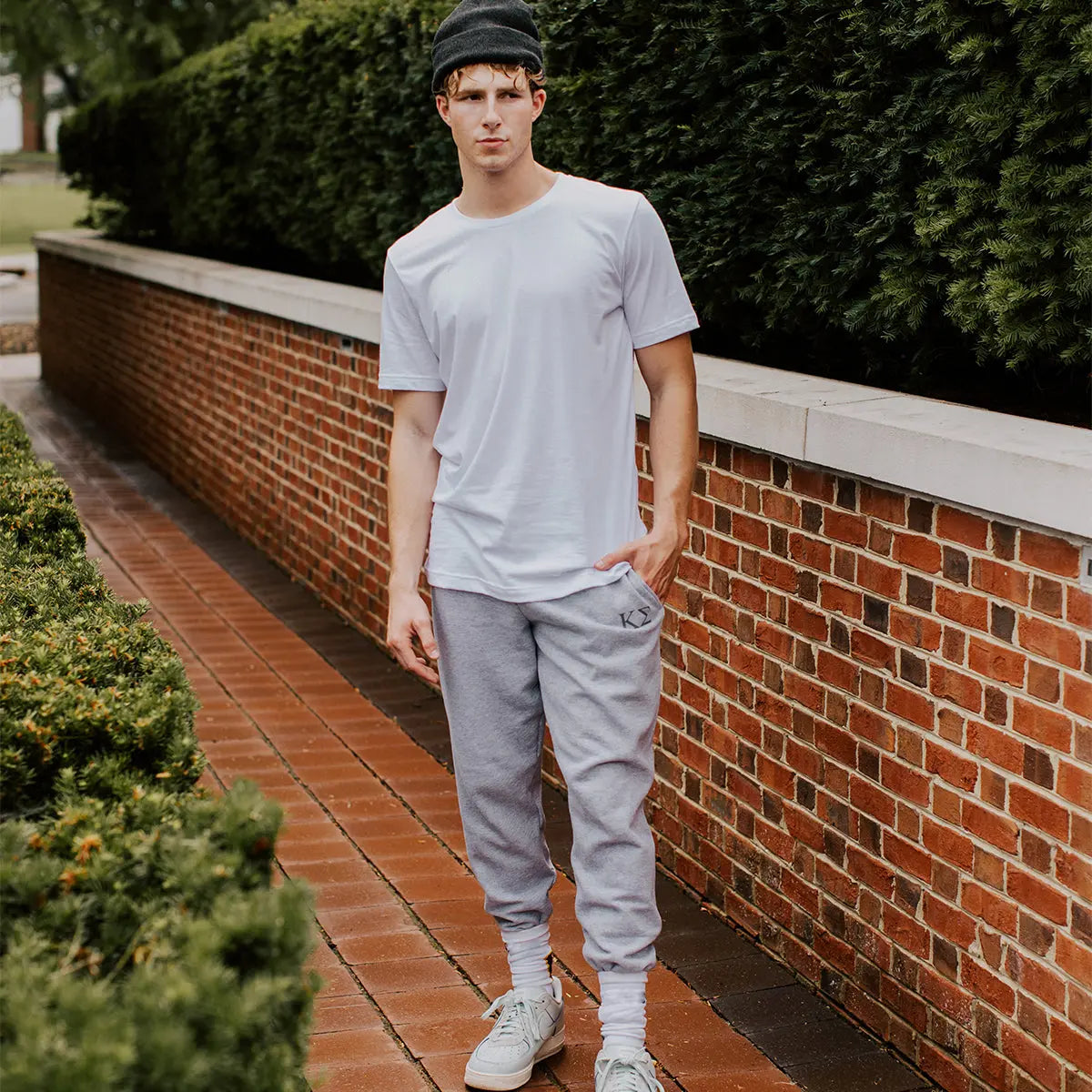 Kappa Sig Heather Grey Contrast Joggers