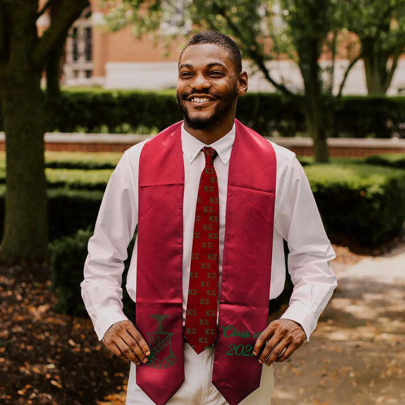 Kappa Sig Embroidered Crest Graduation Stole