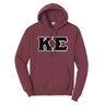 Kappa Sig Maroon Hoodie with Sewn On Letters - Kappa Sigma Official Store