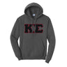 Kappa Sig Dark Heather Hoodie with Sewn On Letters - Kappa Sigma Official Store