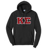 Kappa Sig Black Hoodie with Sewn On Greek Letters - Kappa Sigma Official Store