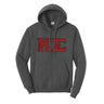 Kappa Sig Dark Heather Hoodie with Sewn On Greek Letters - Kappa Sigma Official Store