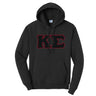 Kappa Sig Black Hoodie with Black Sewn On Letters - Kappa Sigma Official Store