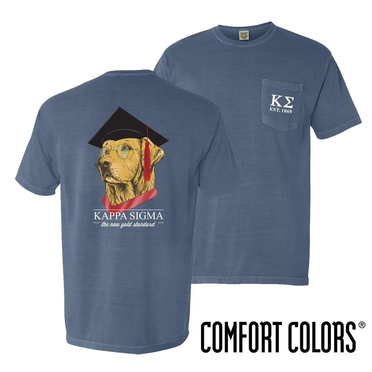 Kappa Sig Comfort Colors Retriever Grad Tee - Kappa Sigma Official Store