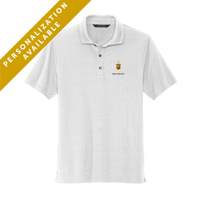 New! Kappa Sig White Crest Polo