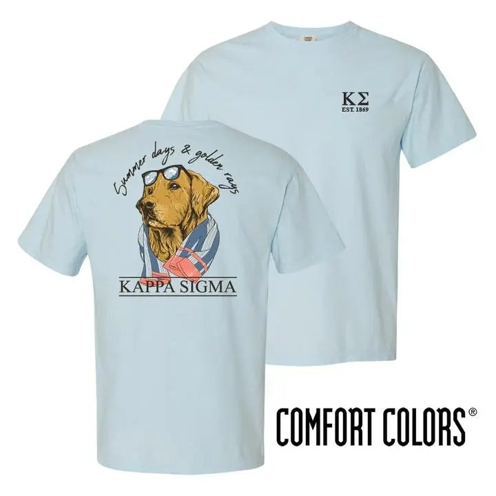 Kappa Sig Blue Comfort Colors Retriever Tee