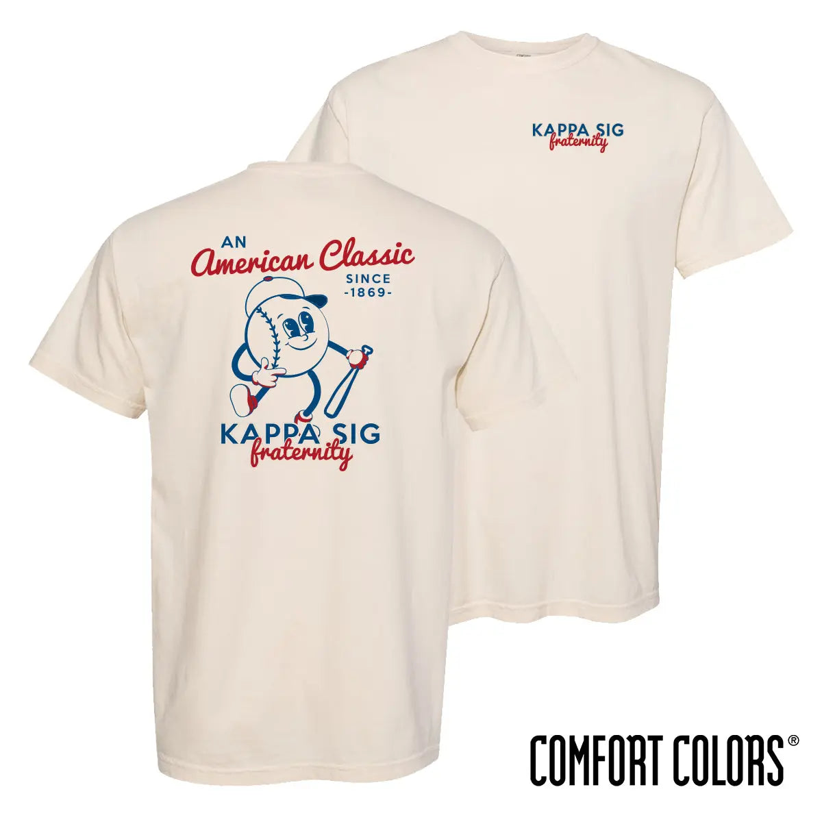 Kappa Sig Comfort Colors American Classic Short Sleeve Tee - Kappa Sigma Official Store