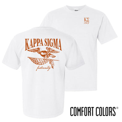 Kappa Sig Comfort Colors Freedom White Short Sleeve Tee