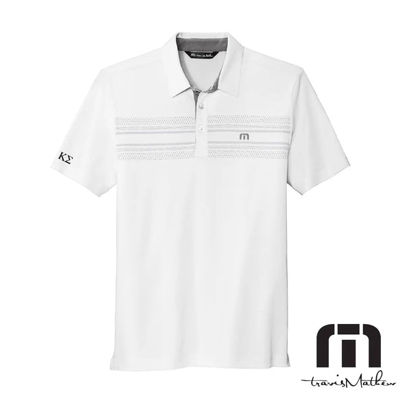 Kappa Sig Travis Mathew Embroidered Chest Stripe Golf Polo