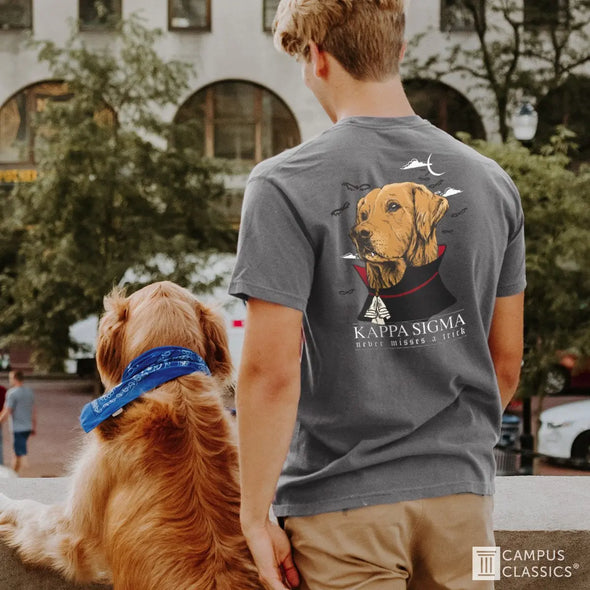 Kappa Sig Comfort Colors Vampire Retriever Short Sleeve Pocket Tee