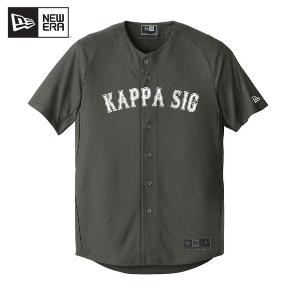 Kappa Sig New Era Graphite Baseball Jersey
