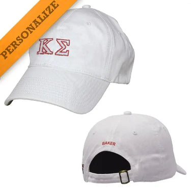 Kappa Sig Personalized White Hat - Kappa Sigma Official Store