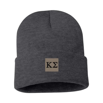 Kappa Sig Charcoal Letter Beanie