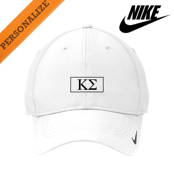 Kappa Sig Personalized White Nike Dri-FIT Performance Hat