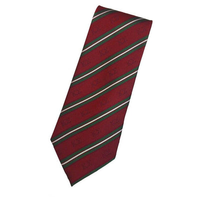 Sale! Kappa Sigma Red and Dark Green Striped Silk Tie