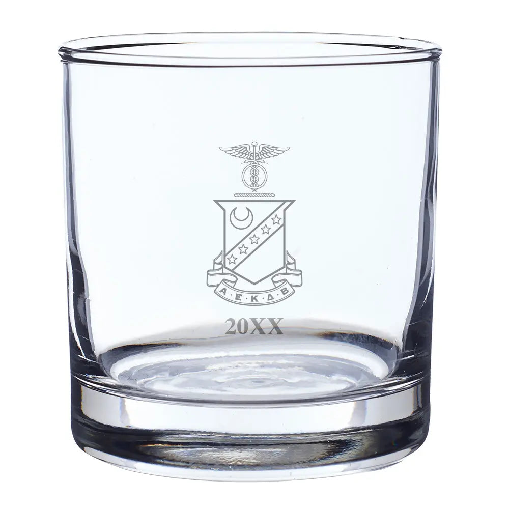 Kappa Sig Engraved Year Rocks Glass - Kappa Sigma Official Store