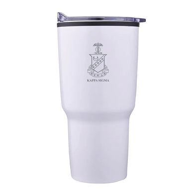 Kappa Sig 30oz White Tumbler