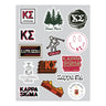 Kappa Sig Retro Sticker Sheet - Kappa Sigma Official Store