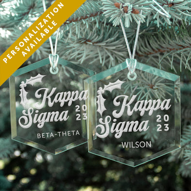 New! Kappa Sig 2023 Personalized Limited Edition Holiday Ornament