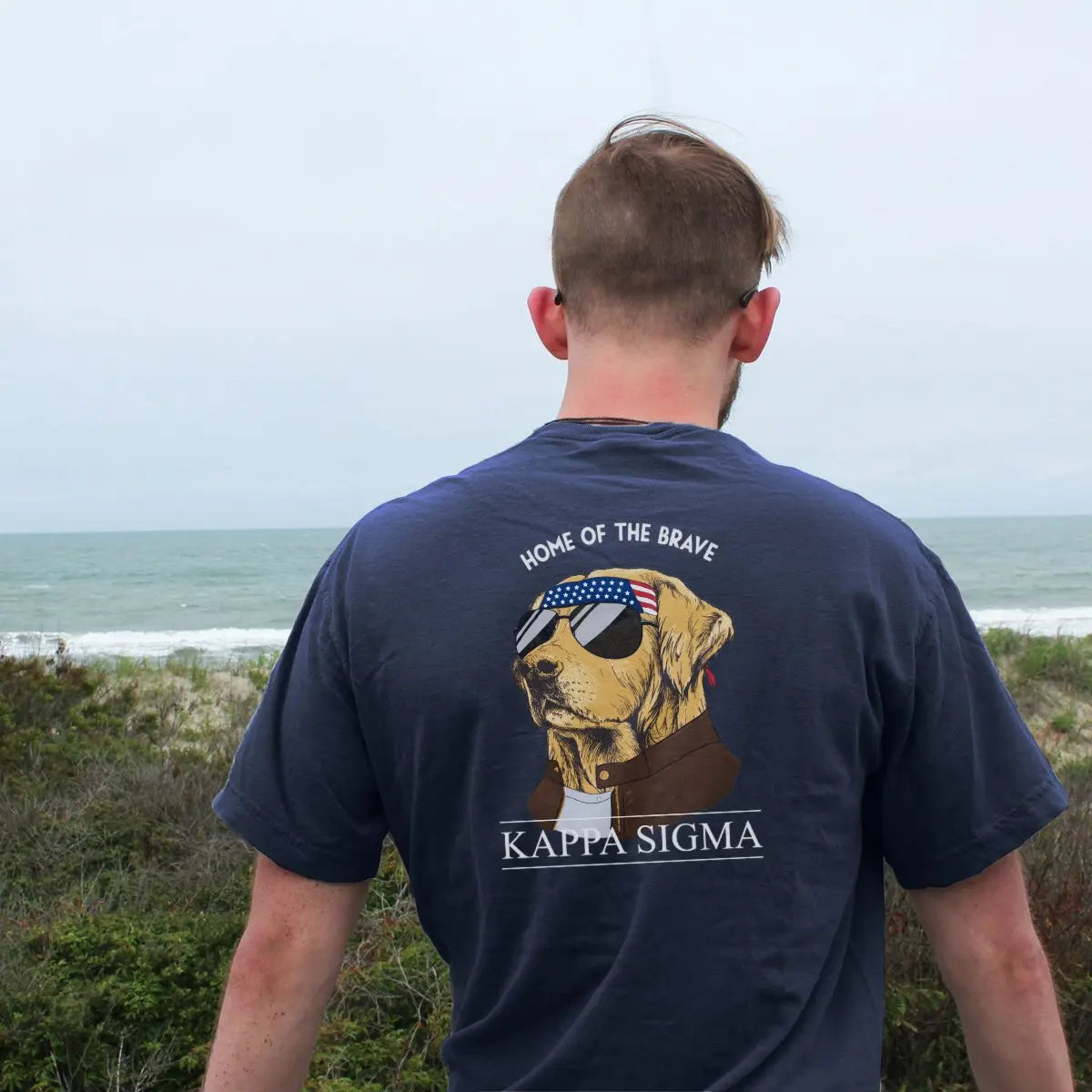 Kappa Sig Comfort Colors Short Sleeve Navy Patriot Retriever Tee - Kappa Sigma Official Store