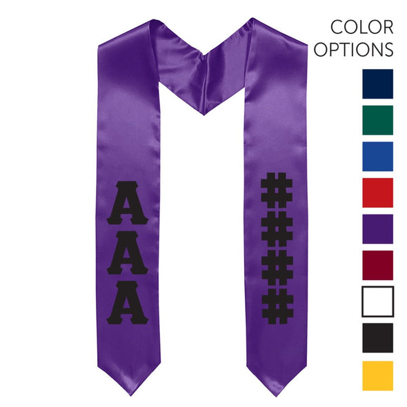 Kappa Sig Pick Your Own Colors Graduation Stole