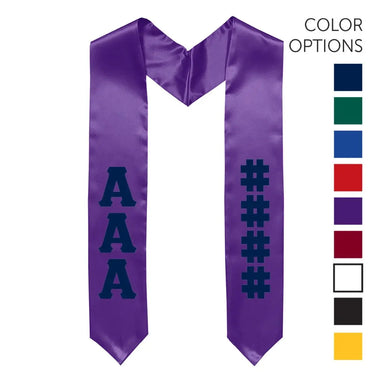Kappa Sig Pick Your Own Colors Graduation Stole - Kappa Sigma Official Store