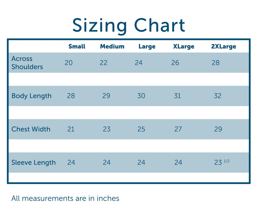 Comfort Colors Size Chart