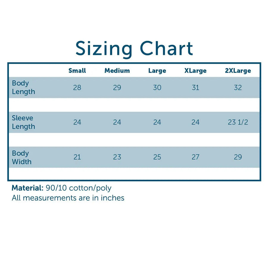 Comfort Colors Size Chart